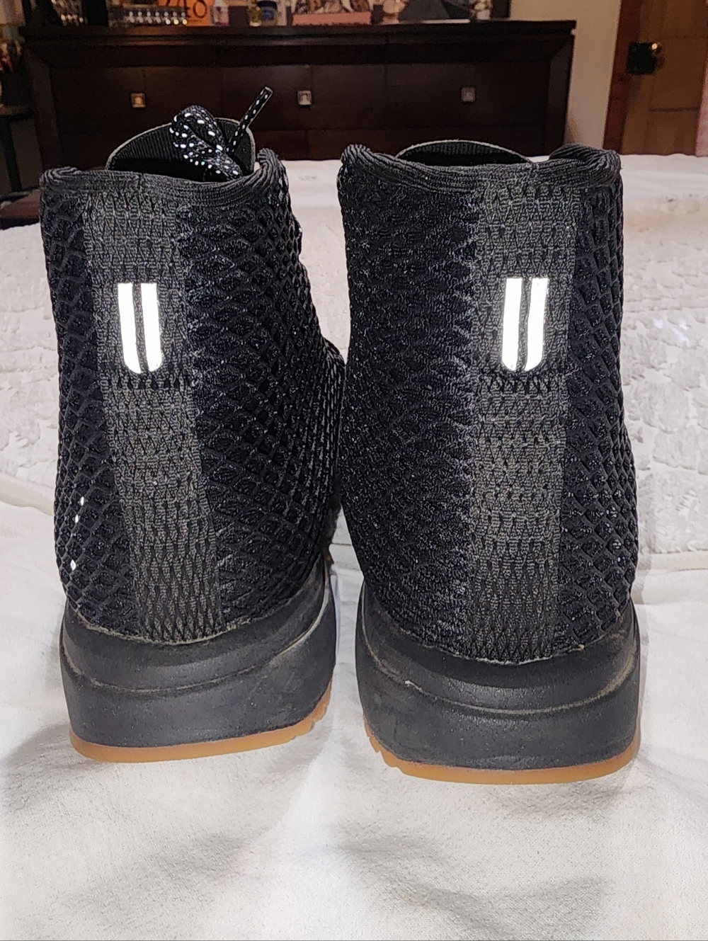 NoBull Diamond Mesh Runner Hightop Sneakers W 7.5 M 6 - Picture 6 of 9